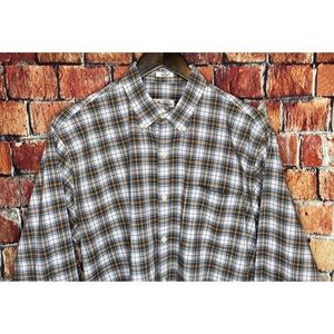 Peter Millar Men’s Long Sleeve Button Front Large Cotton Multicolor Plaid Shirt